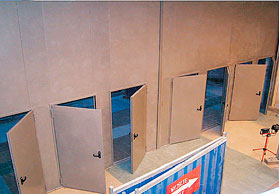 Встроенная дверь без порога